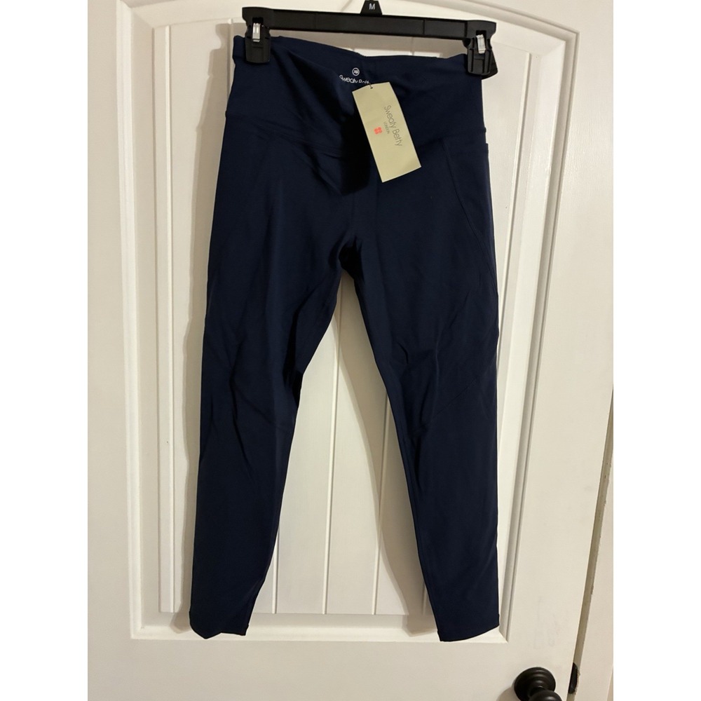 NWT Sweaty Betty Power 7/8 Gym Workout Leggings  Navy Blue Women's XS